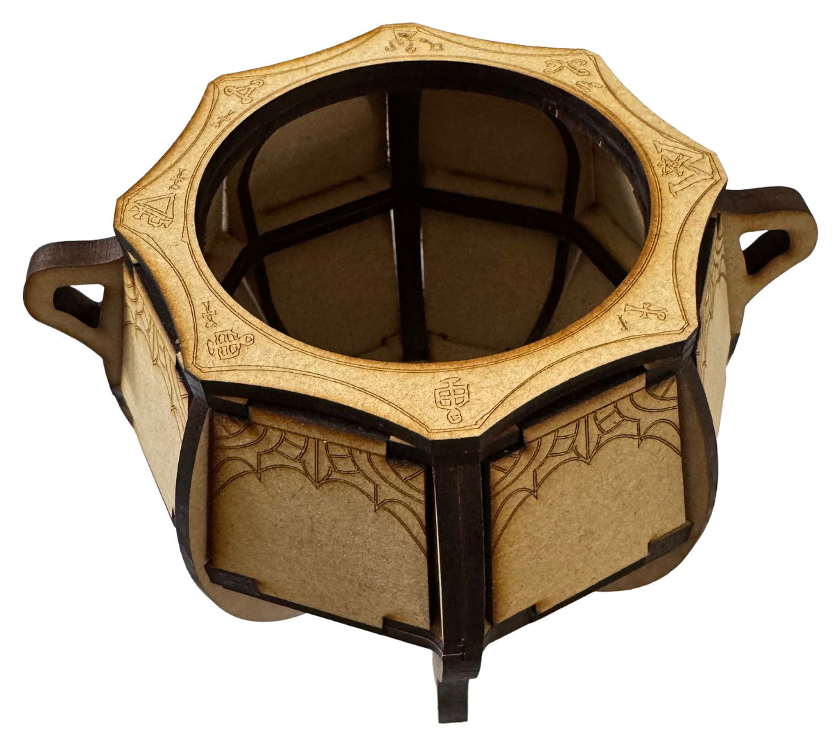 Mystical Wooden Cauldron