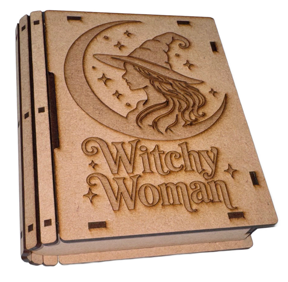 Witchy Woman Wooden Book Box