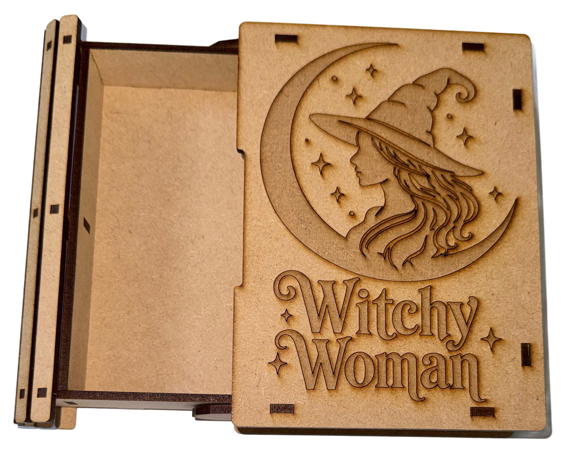 Witchy Woman Wooden Book Box